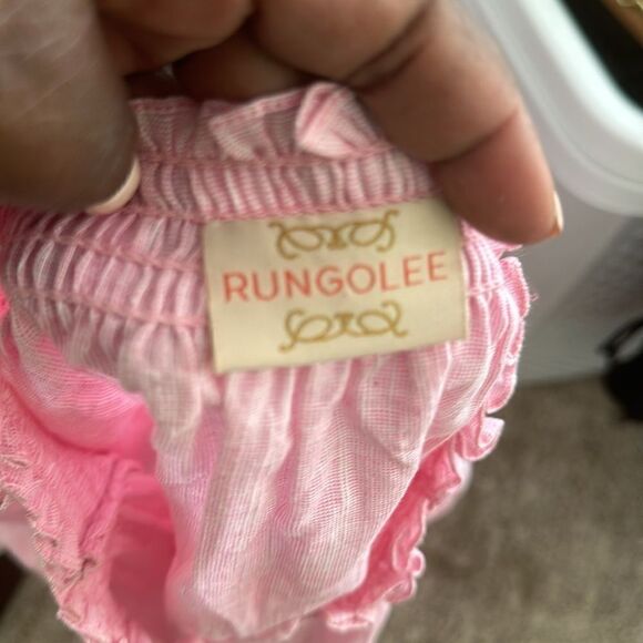 Rungolee Pink Shortsleeve Boho Top XS - Picture 5 of 5